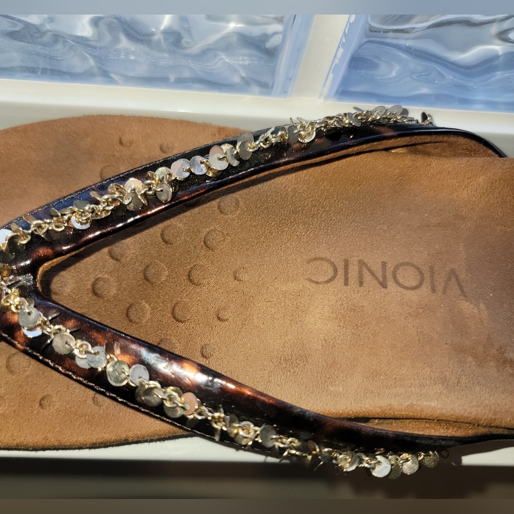 Vionic Sandals Tortoise With Sequins - image 6